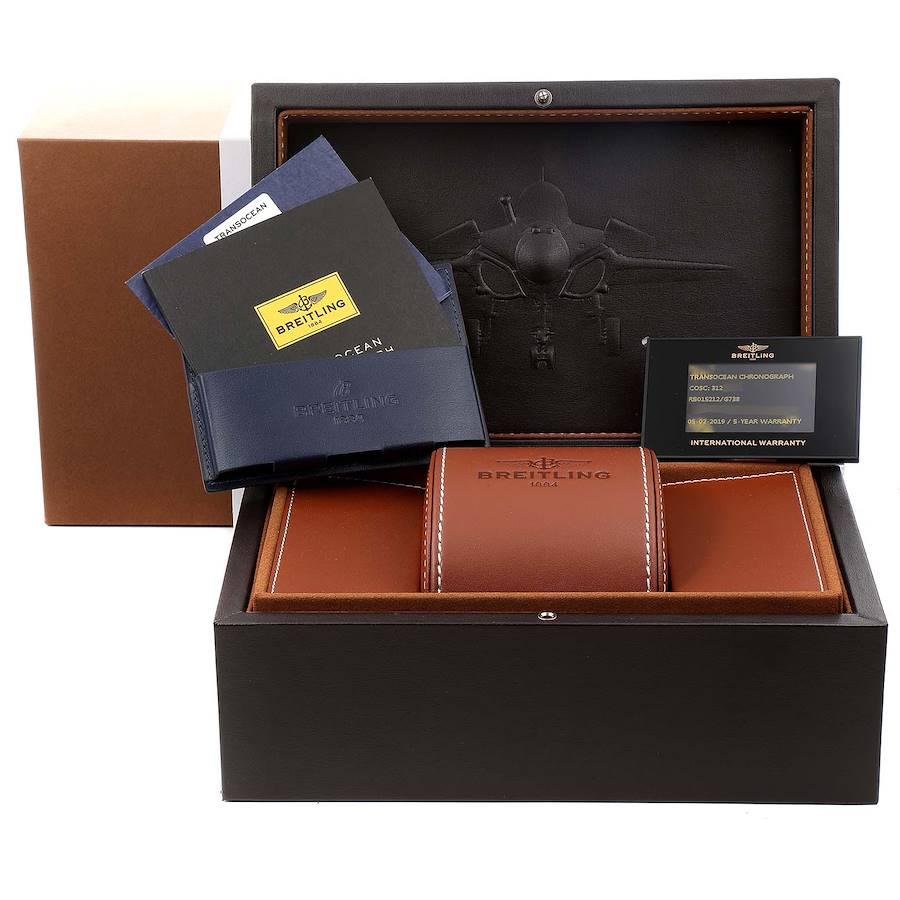 Breitling Transocean 18k Rose Gold Herrenuhr RB0152 Ungetragen im Angebot 8