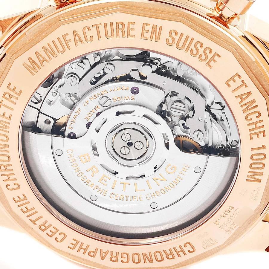 Breitling Transocean 18k Rose Gold Herrenuhr RB0152 Ungetragen im Angebot 3