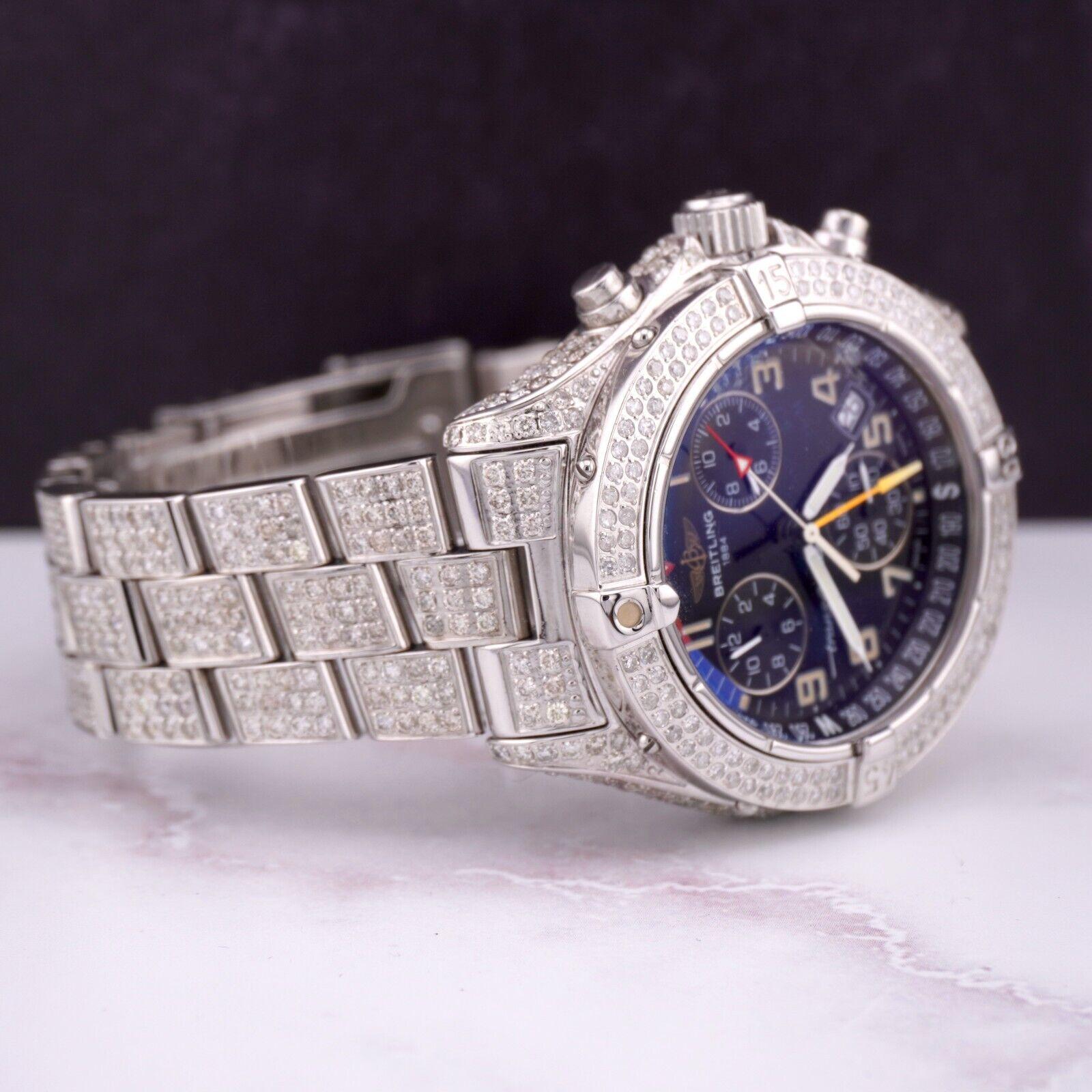 Breitling TransOcean Chrono 40mm Uhr. Ein Pre-owned Uhr w / Geschenk-Box. Uhr ist 100% authentisch und kommt mit Echtheitskarte. Watch Reference ist A53041 und ist in ausgezeichnetem Zustand (siehe Bilder). Das Zifferblatt weiß ist schwarz ist und