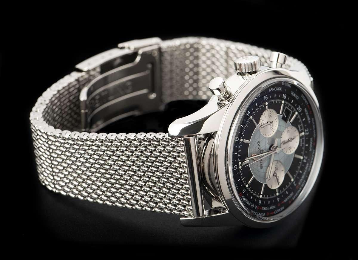 Breitling Transocean Chrono Unitime Steel AB0510U4/BB62-159A Automatic Watch 1
