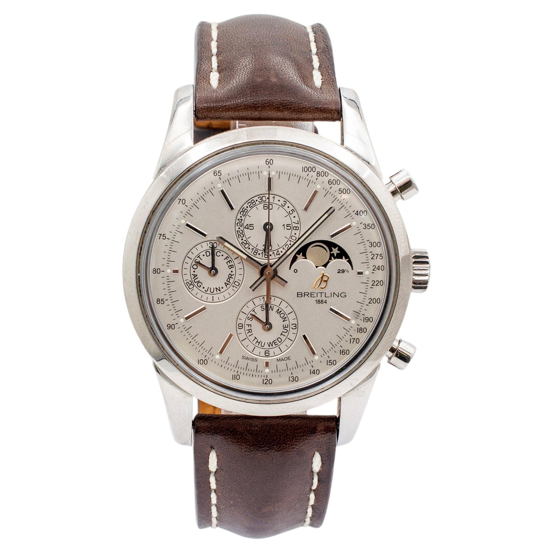 Montre Hommes Breitling Transocean Chronograph 1461 A19310 43MM Acier inoxydable