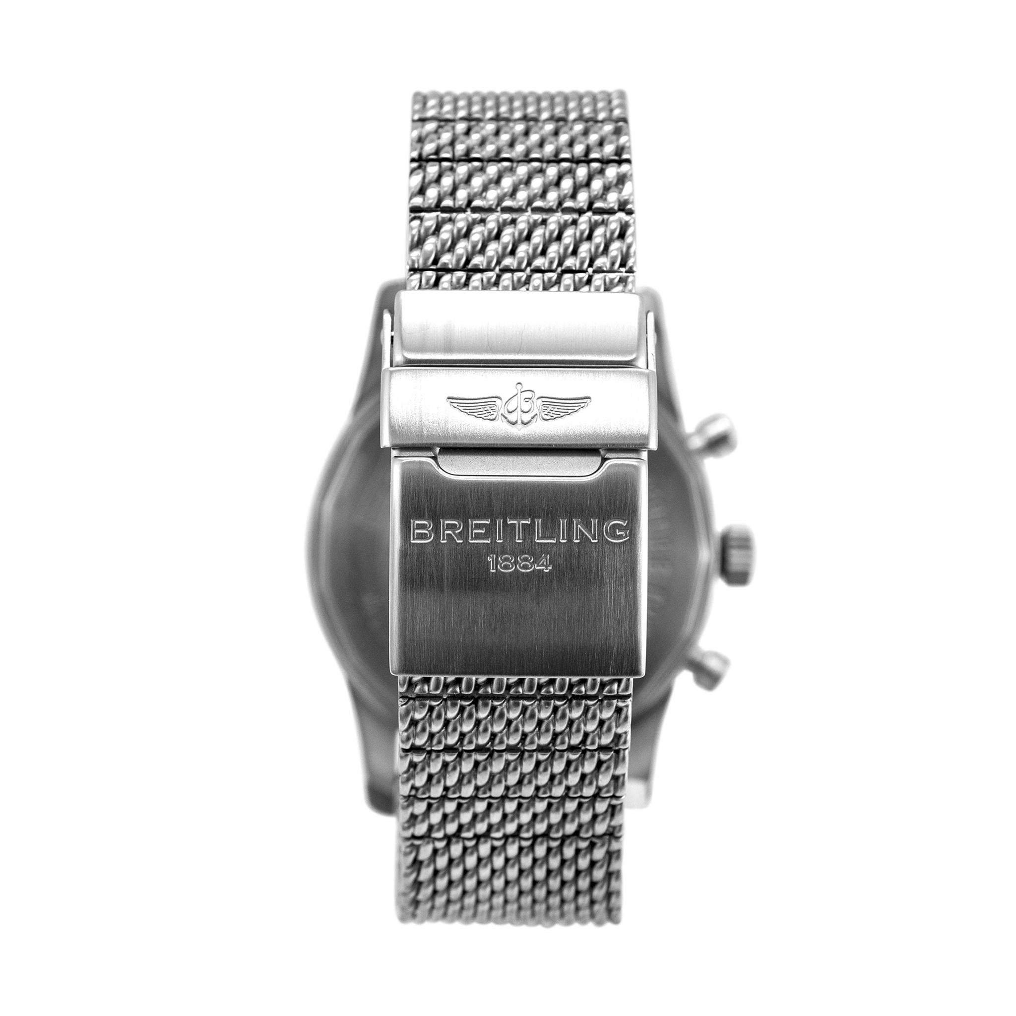 Breitling Transocean Chronograph AB0510 46MM Stainless Steel Men’s Watch 1