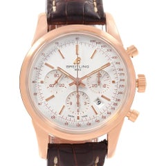 Breitling Transocean Chronograph Rose Gold Men's Watch RB0152