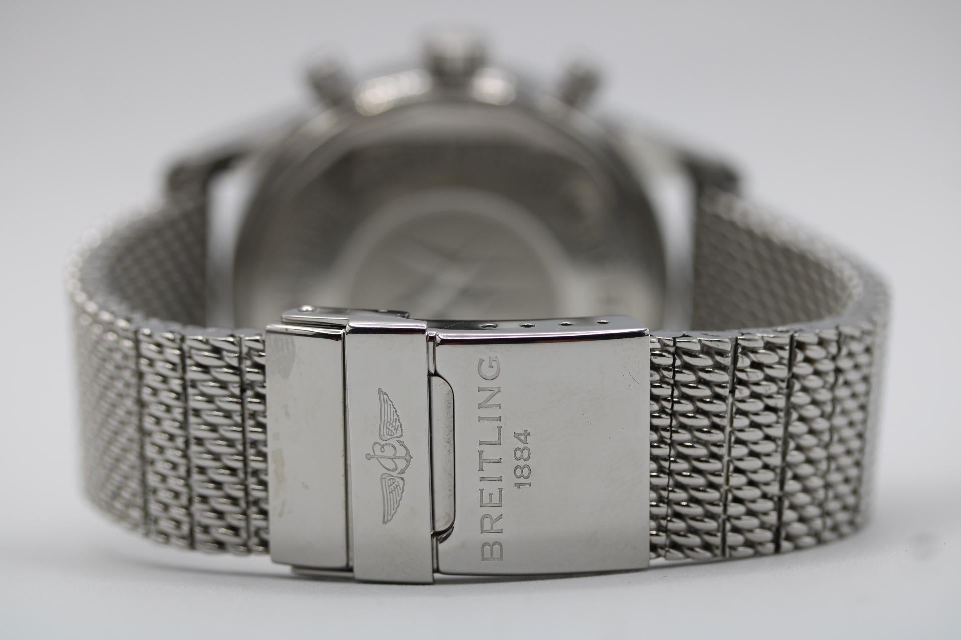Breitling Transocean Chronograph Unitime AB0510U4/BB62 Weltzeit Box & Papiere im Angebot 3