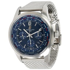 Breitling Transocean Chronograph Unitime AB0510U9/C879 Men's Watch in Stainless