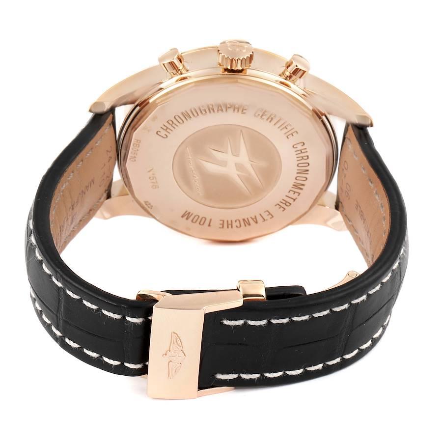 Breitling Transocean Chronograph Unitime Roségold Uhr RB0510 Box Papiere im Angebot 3