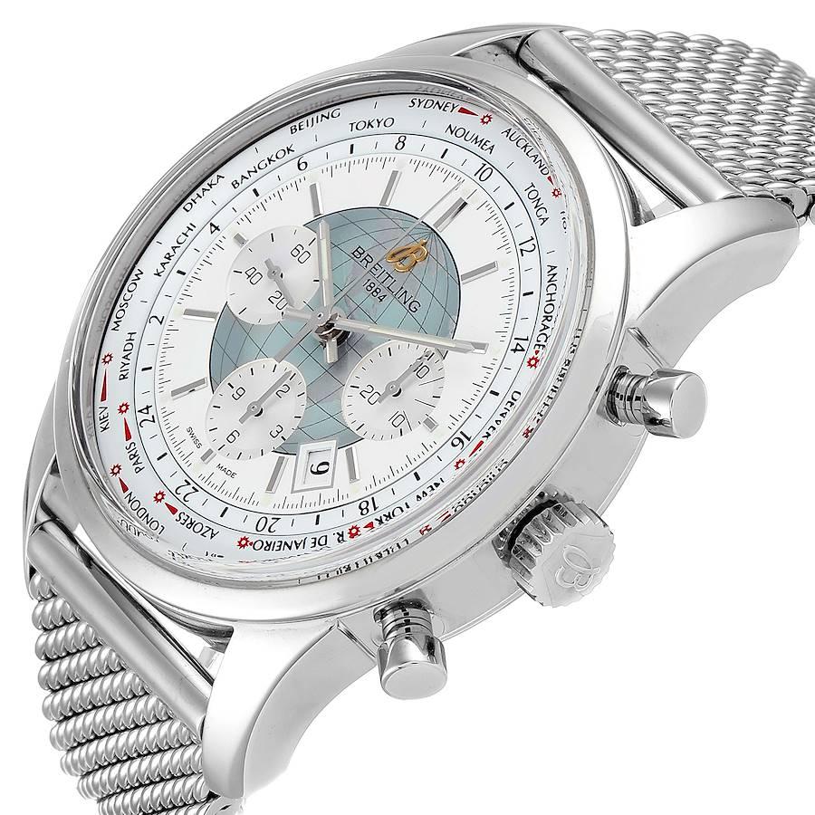Breitling Transocean Chronograph Unitime Steel Men's Watch Watch AB0510 2