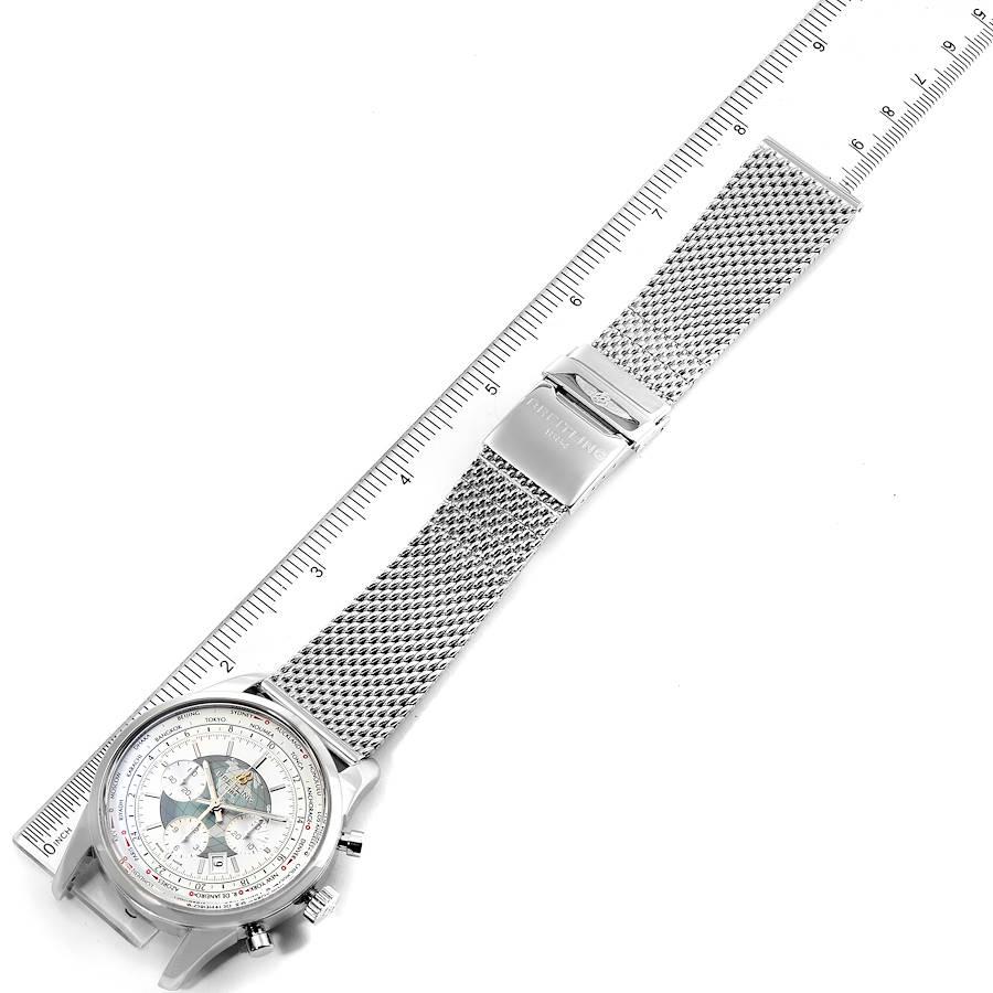 Breitling Transocean Chronograph Unitime Steel Men's Watch Watch AB0510 6