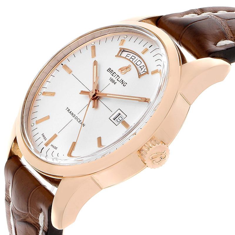 breitling transocean day date rose gold