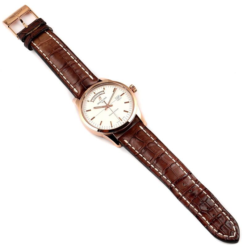 breitling transocean day date rose gold