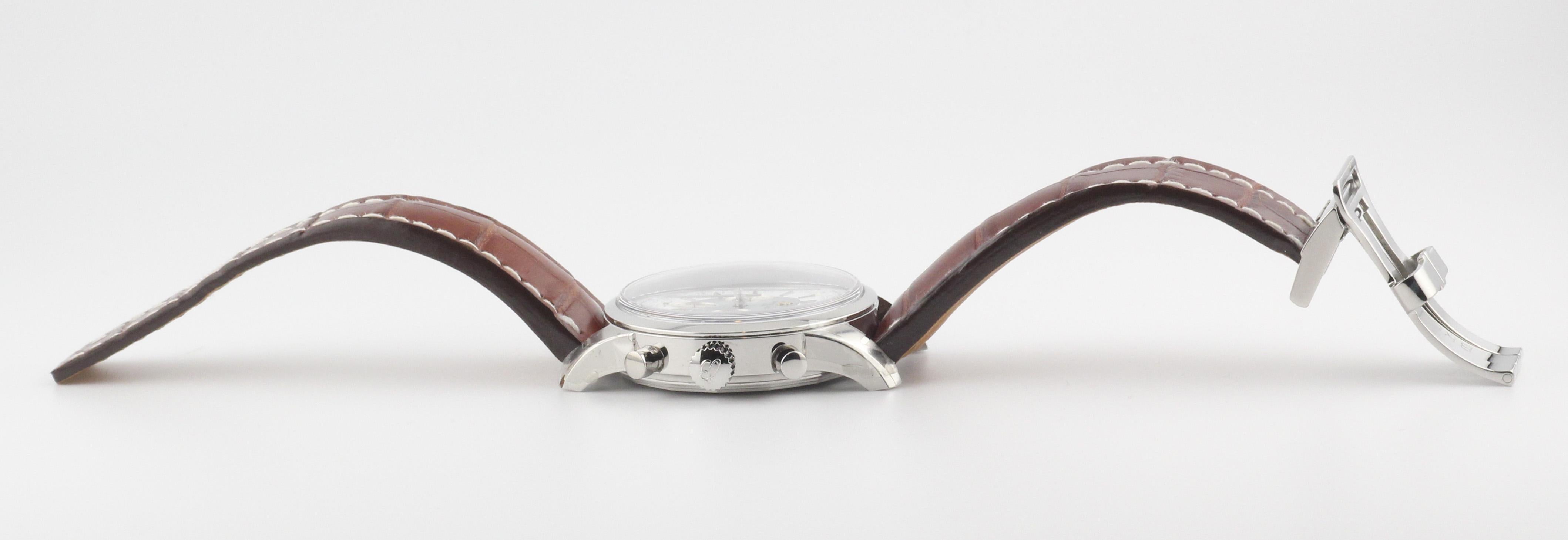 Breitling Transocean Unitime Chronograph World Time Steel Wristwatch 1