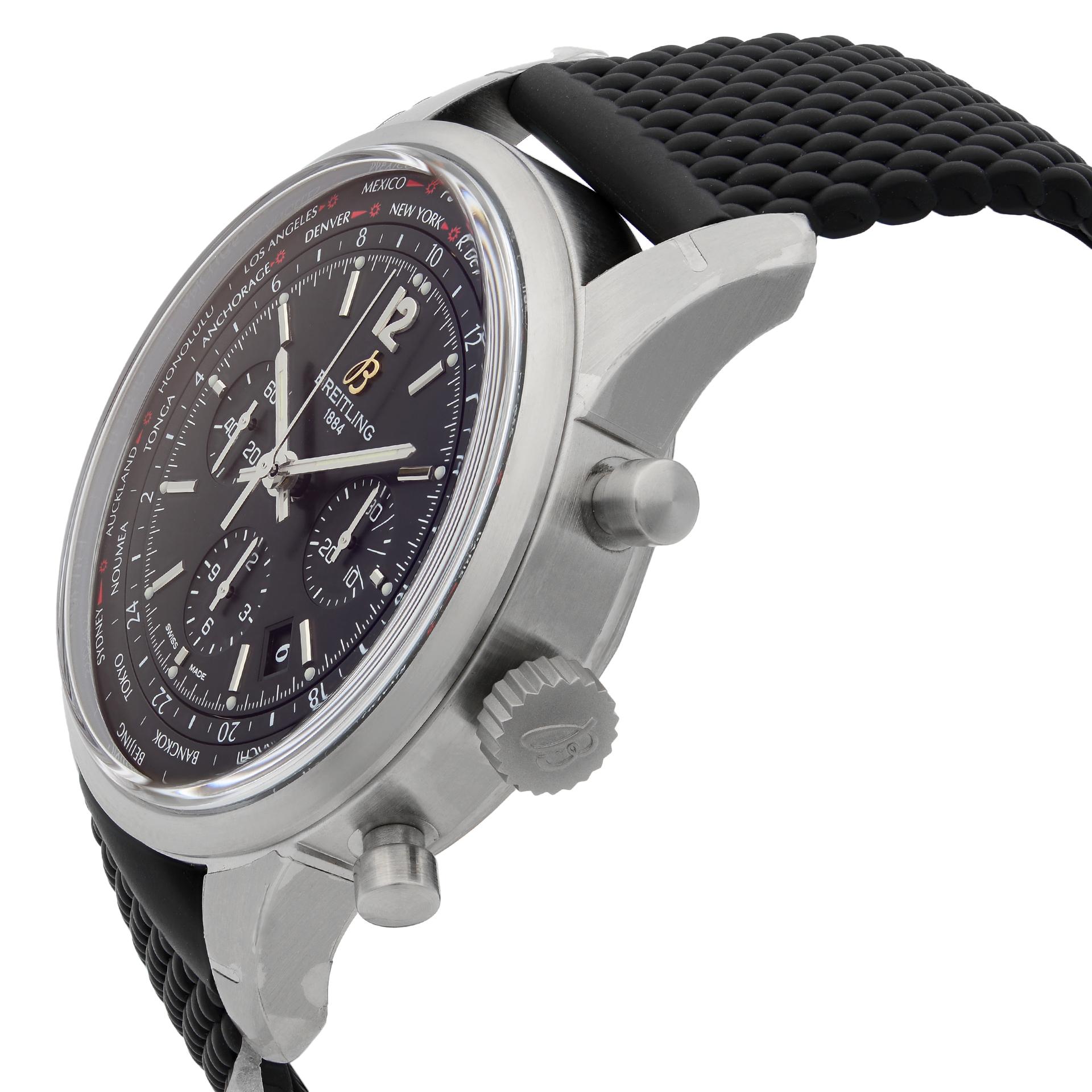 Modern Breitling Transocean Unitime Pilot Chronograph Men's Watch AB0510U6/BC26-256S