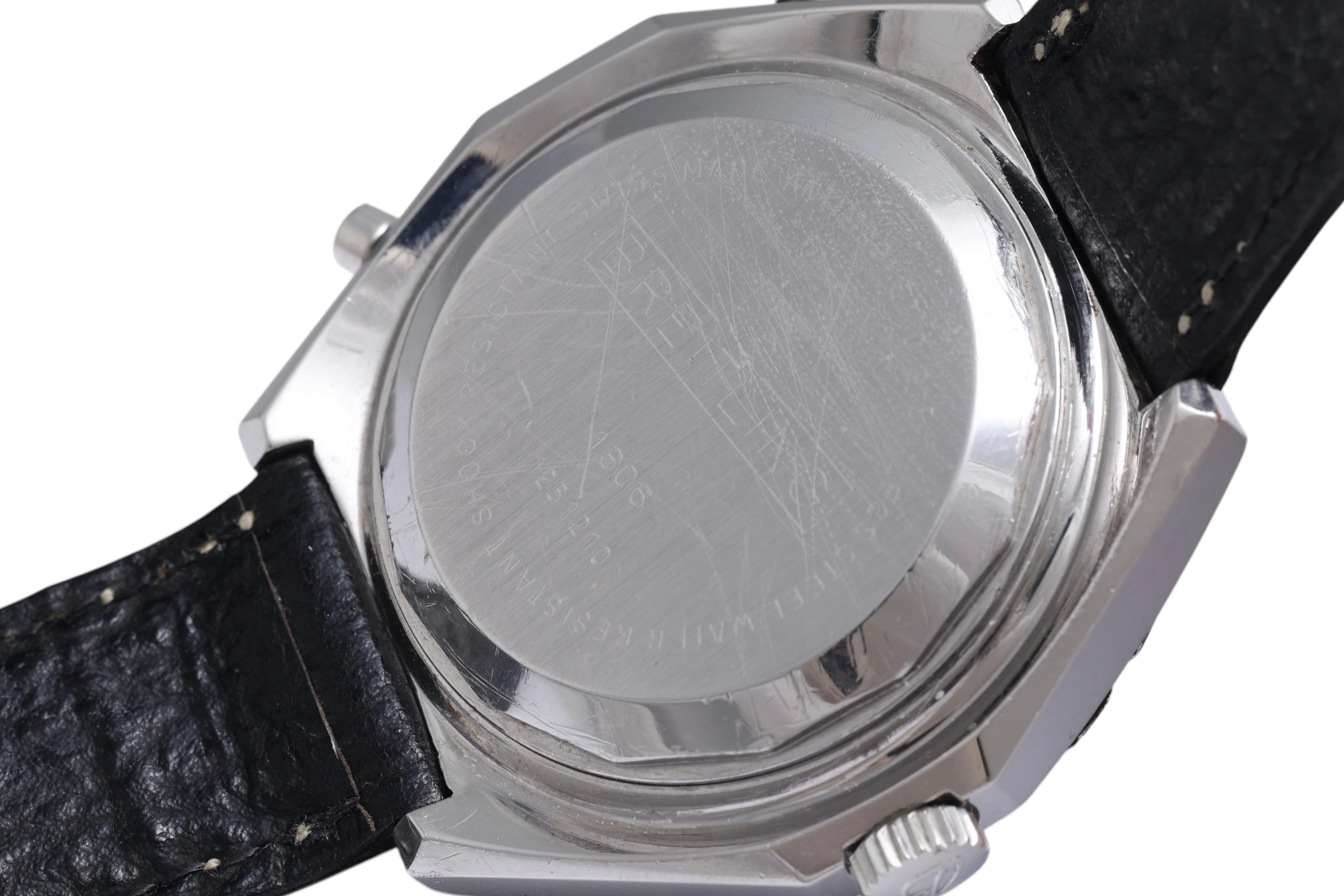 Breitling Vintage Chronograph Pilot Wrist Watch from 1970, Ref 1806, Full Set For Sale 2