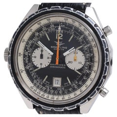 Breitling Vintage Chronograph Pilot Wrist Watch from 1970, Ref 1806, Full Set