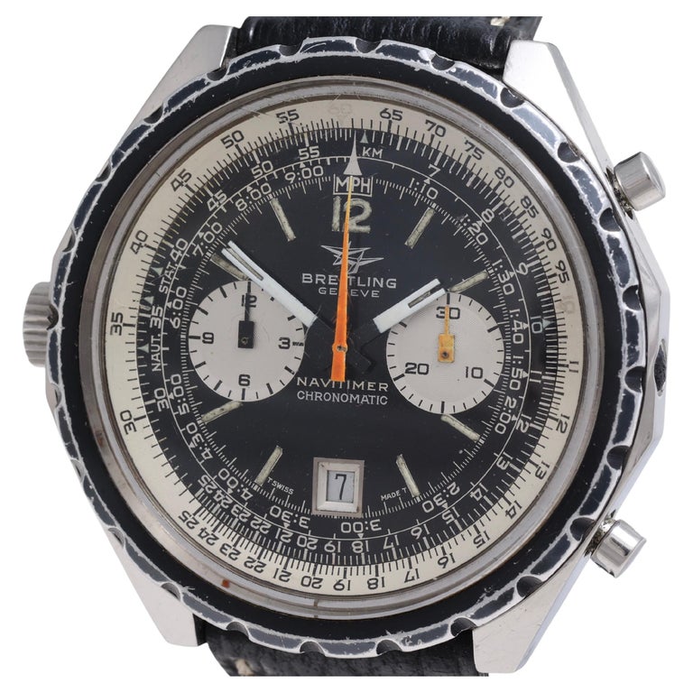 Breitling Vintage Chronograph Pilot Armbanduhr aus 1970, Ref 1806
