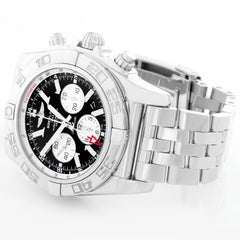 Breitling Windrider Chronomat GMT Herren Stahl Uhr AB0410