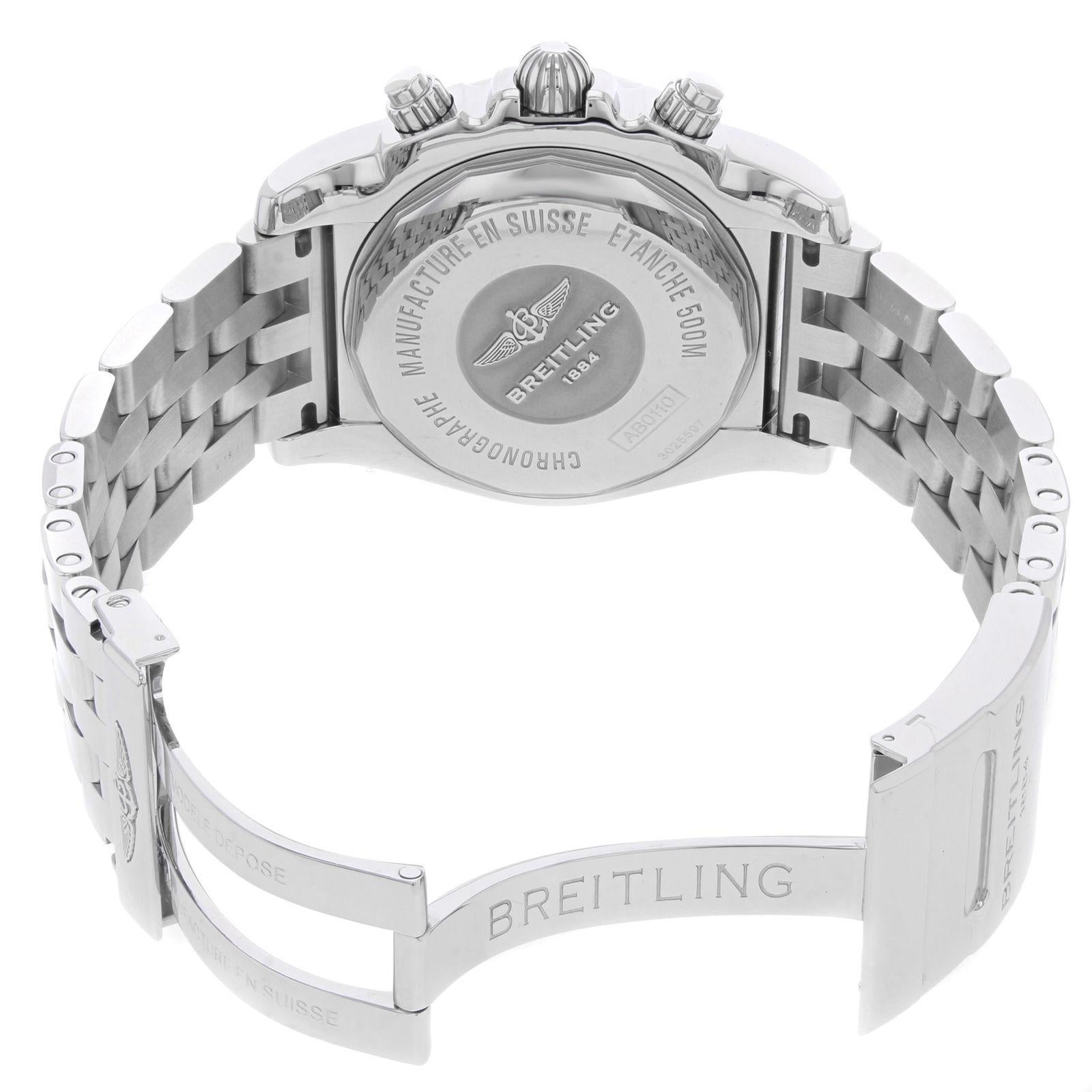 Breitling Windrider Chronomat Silver Dial Steel AB011012/G684-375A Unworn Box 2