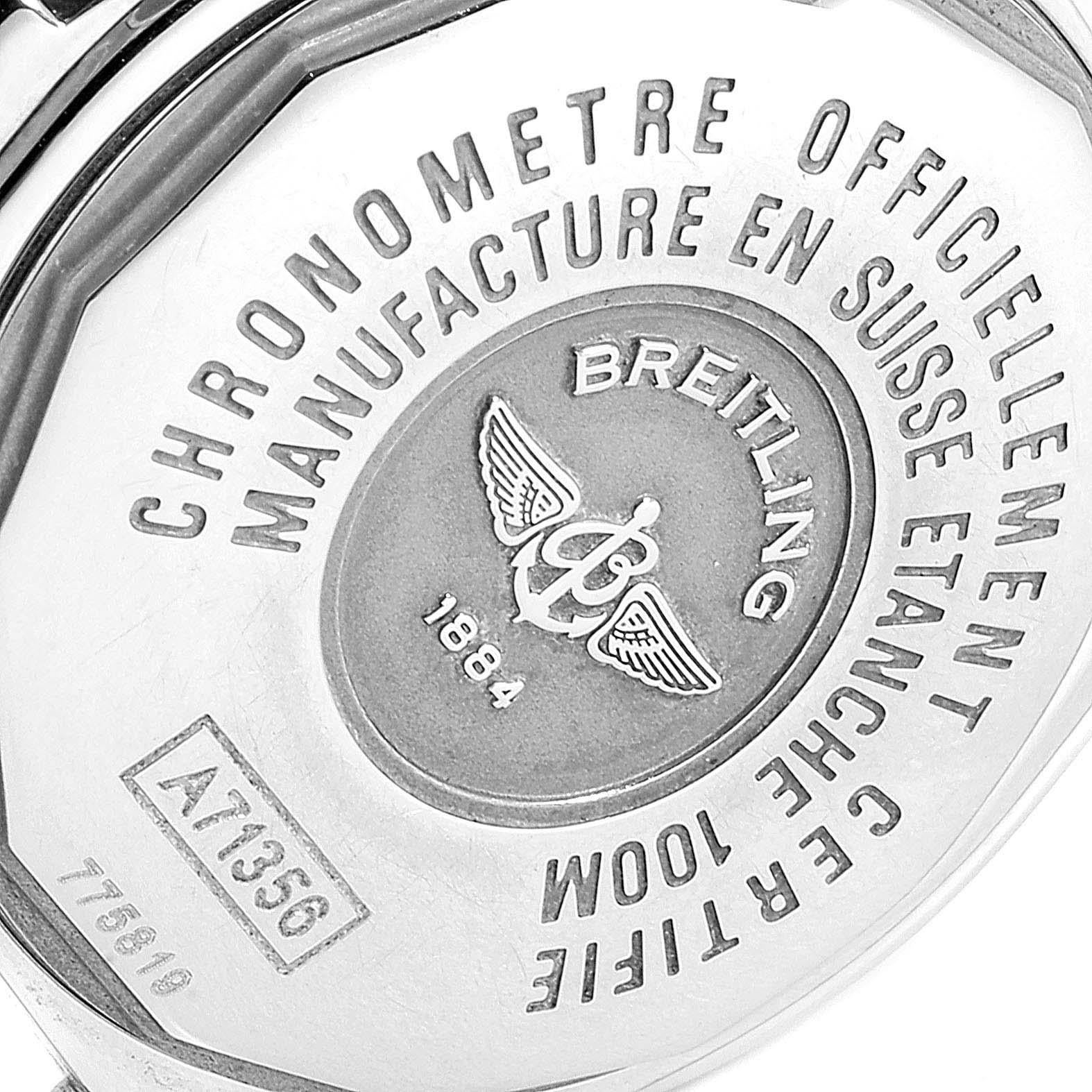 Breitling Windrider Cockpit Diamond Dial Ladies Watch A71356 Box Papers In Excellent Condition For Sale In Atlanta, GA
