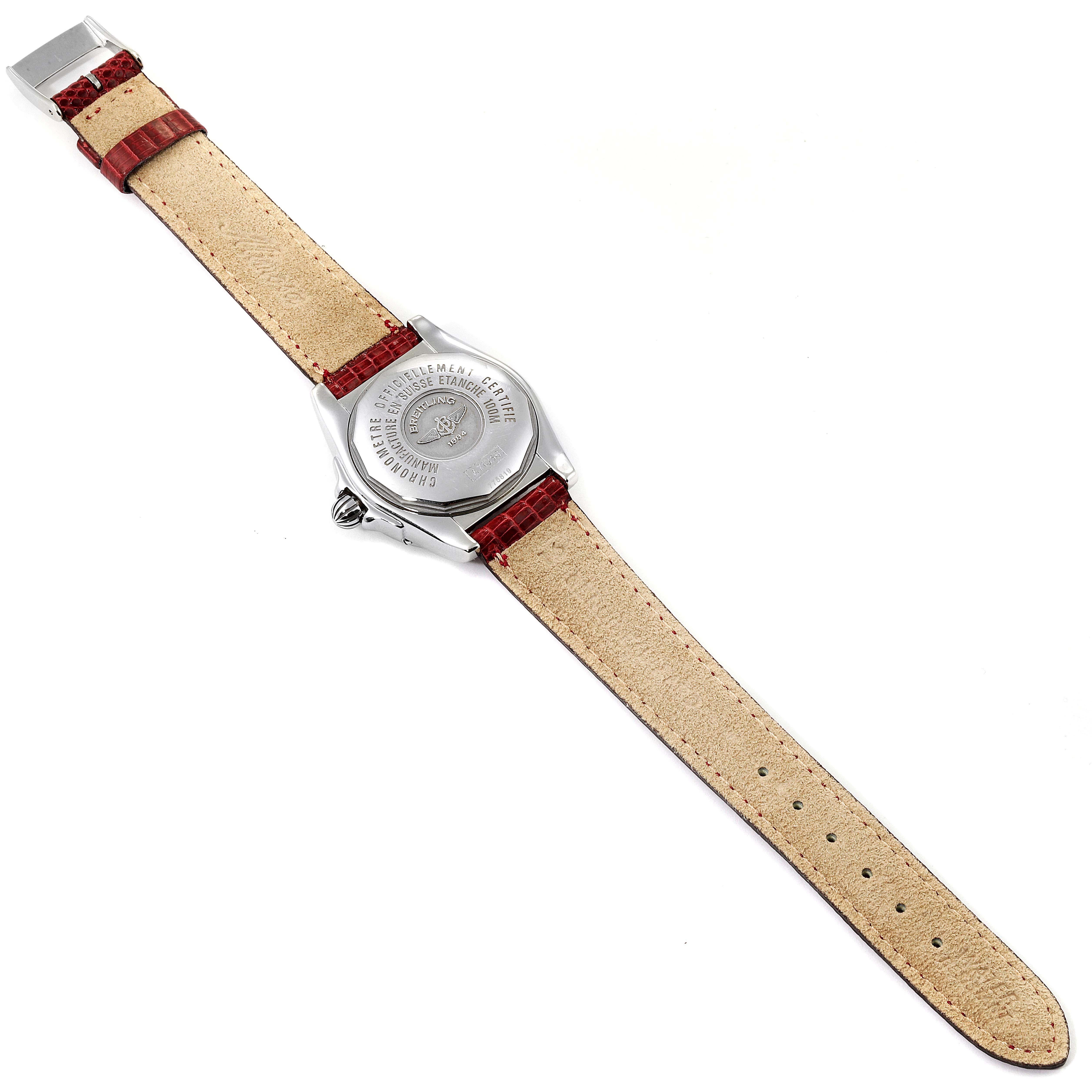 Breitling Windrider Cockpit Diamond Dial Ladies Watch A71356 Box Papers For Sale 2