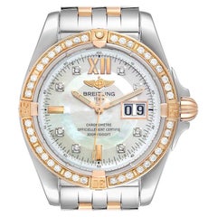 Breitling Windrider Cockpit Rose Gold Diamond Men's Watch C49350