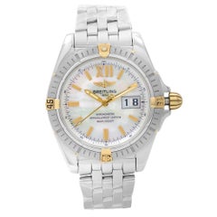 Breitling Windrider Cockpit Stainless Steel MOP Dial Automatic Mens Watch B49350
