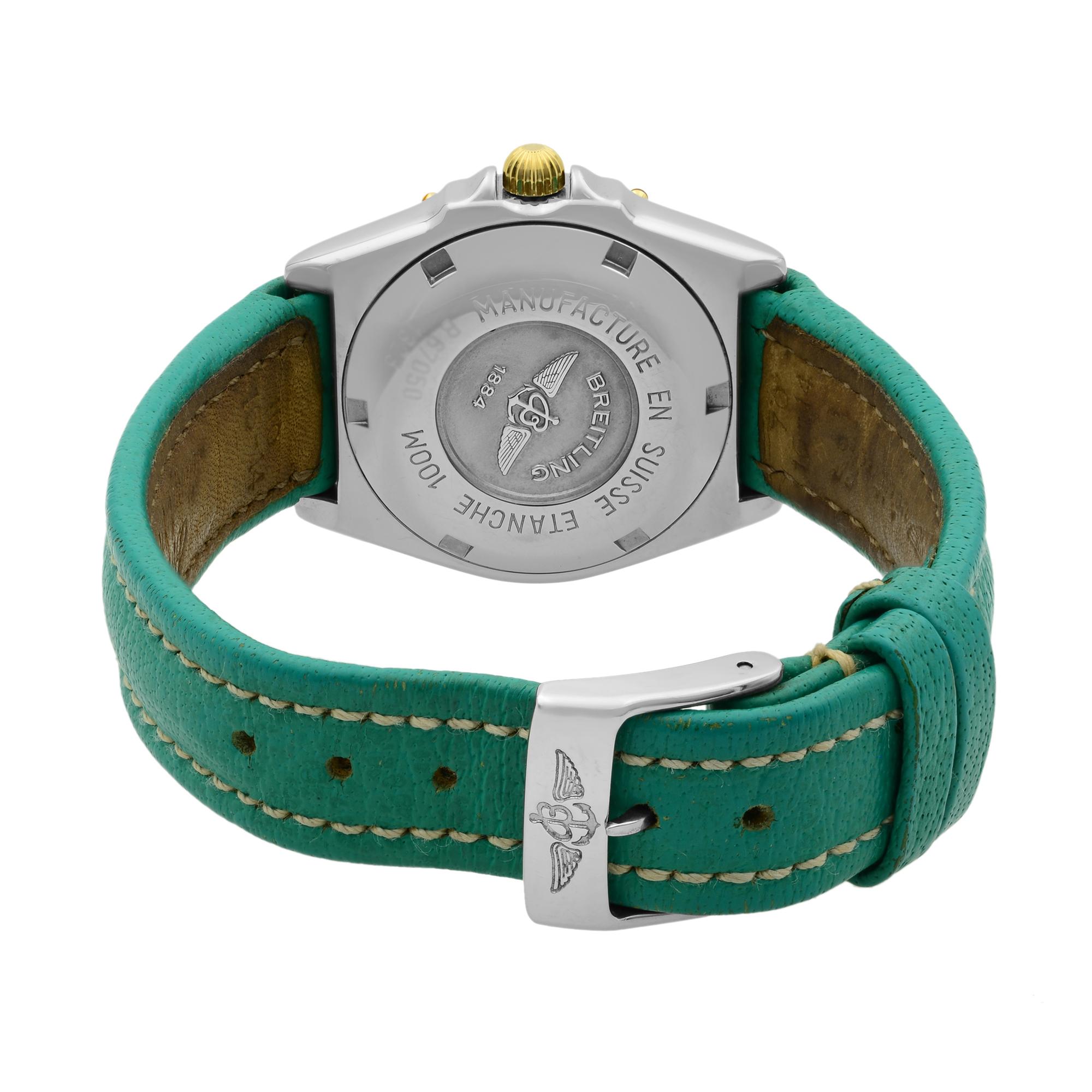 breitling green women's watch