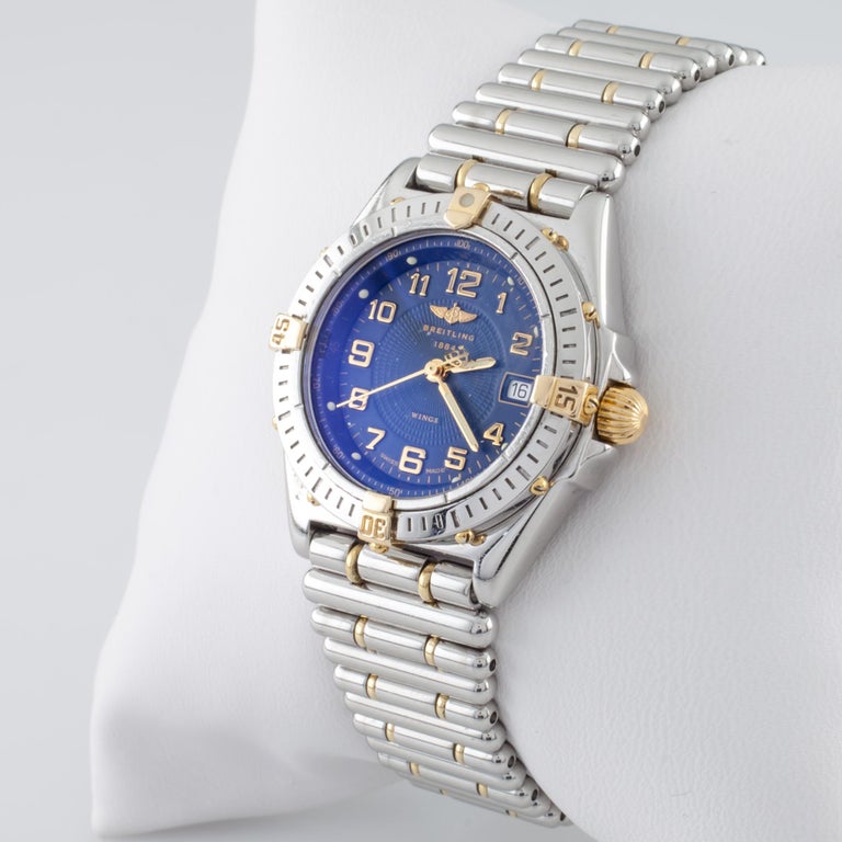 Breitling Women's TwoTone SS 18 Karat Gold Wings Quartz Watch B67350