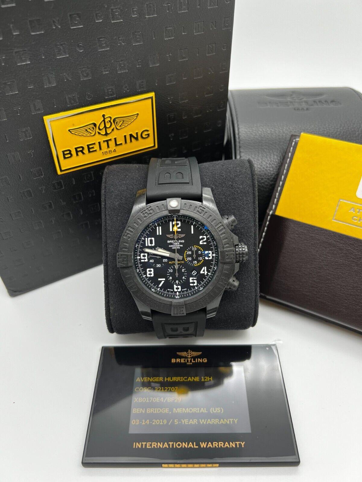 Breitling XB0170 Avenger Hurricane Valcano Strap Box Papers en vente 4
