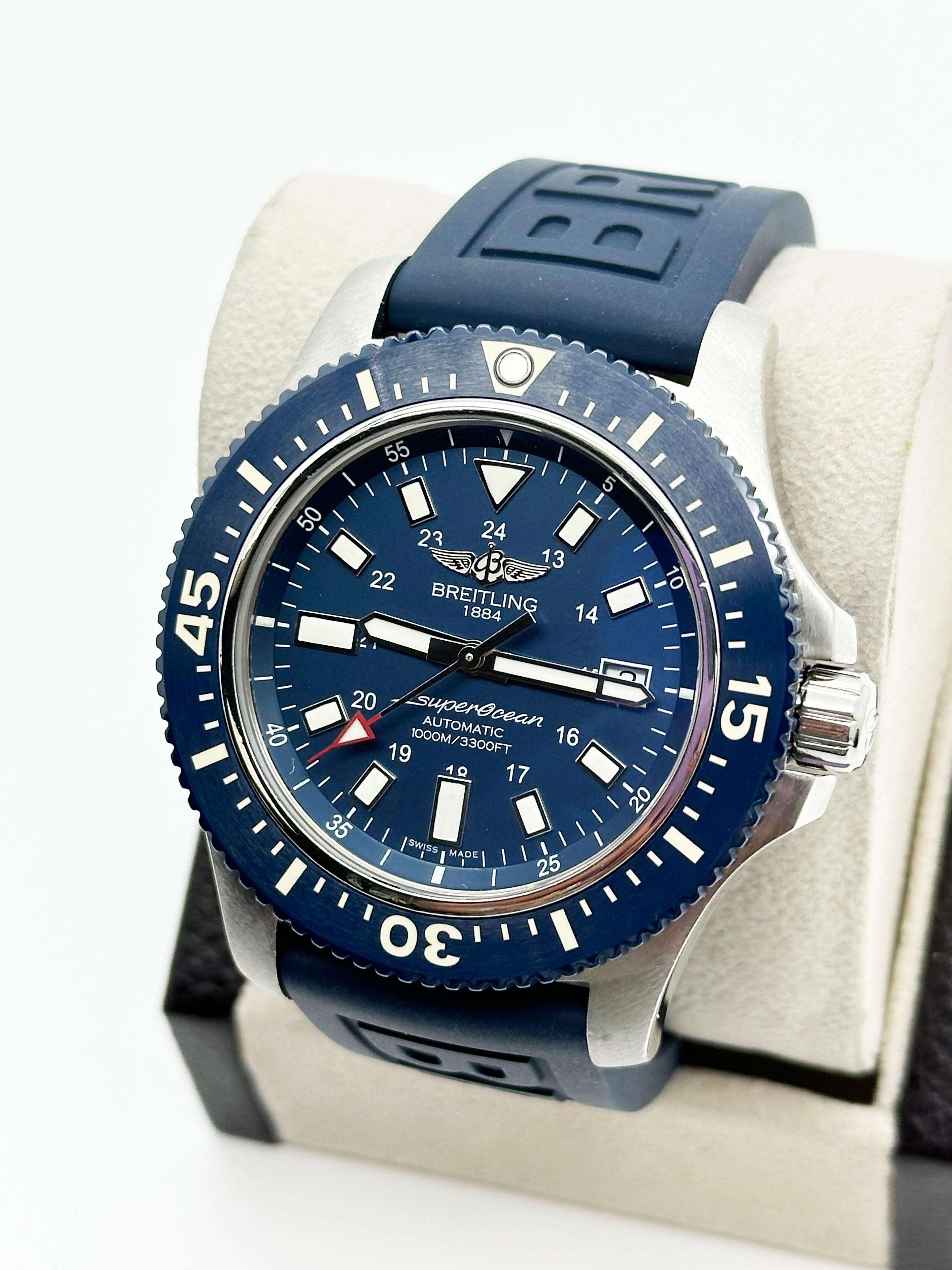breitling superocean 44 blue
