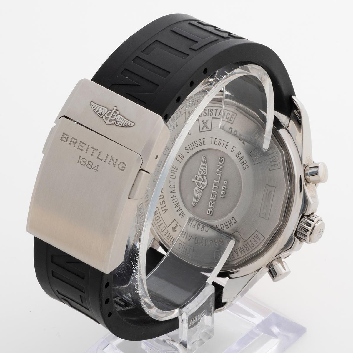 Chronospace A78365 de Breitling, Référence rare, Boîtier 48mm, Cadran orange, Set complet Unisexe en vente