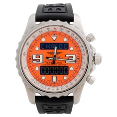 Breitling's Chronospace A78365, Rare Reference, 48mm Case, Orange Dial, Full Set