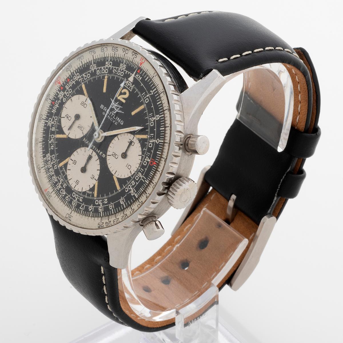 Breitlng Navitimer 806, 41mm Case, Venus 178 Movement, Twin Planes Dial, 1966. In Good Condition For Sale In Canterbury, England
