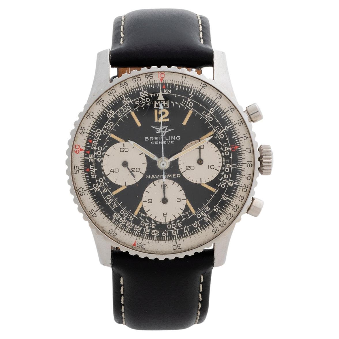 Breitlng Navitimer 806, 41mm Case, Venus 178 Movement, Twin Planes Dial, 1966. For Sale
