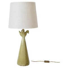 "Brejos" 39cm beige ceramic lamp, Barracuda edition.