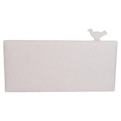 "Brejos" ivory linen headboard, Barracuda edition.