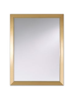 Bremen Gold Rect. Contemporary Wall Mirror by Deknudt Mirrors