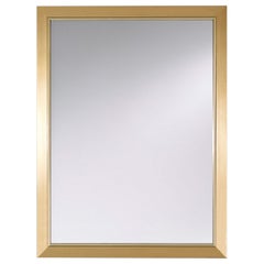 Bremen Gold Rect. Contemporary Wall Mirror by Deknudt Mirrors