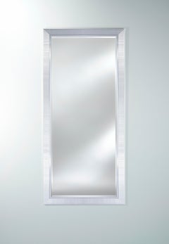 Bremen Large Silver XL Contemporary Wall Mirror by Deknudt Mirrors