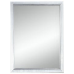 Bremen Silver Rect. Espejo de pared contemporáneo de Deknudt Mirrors