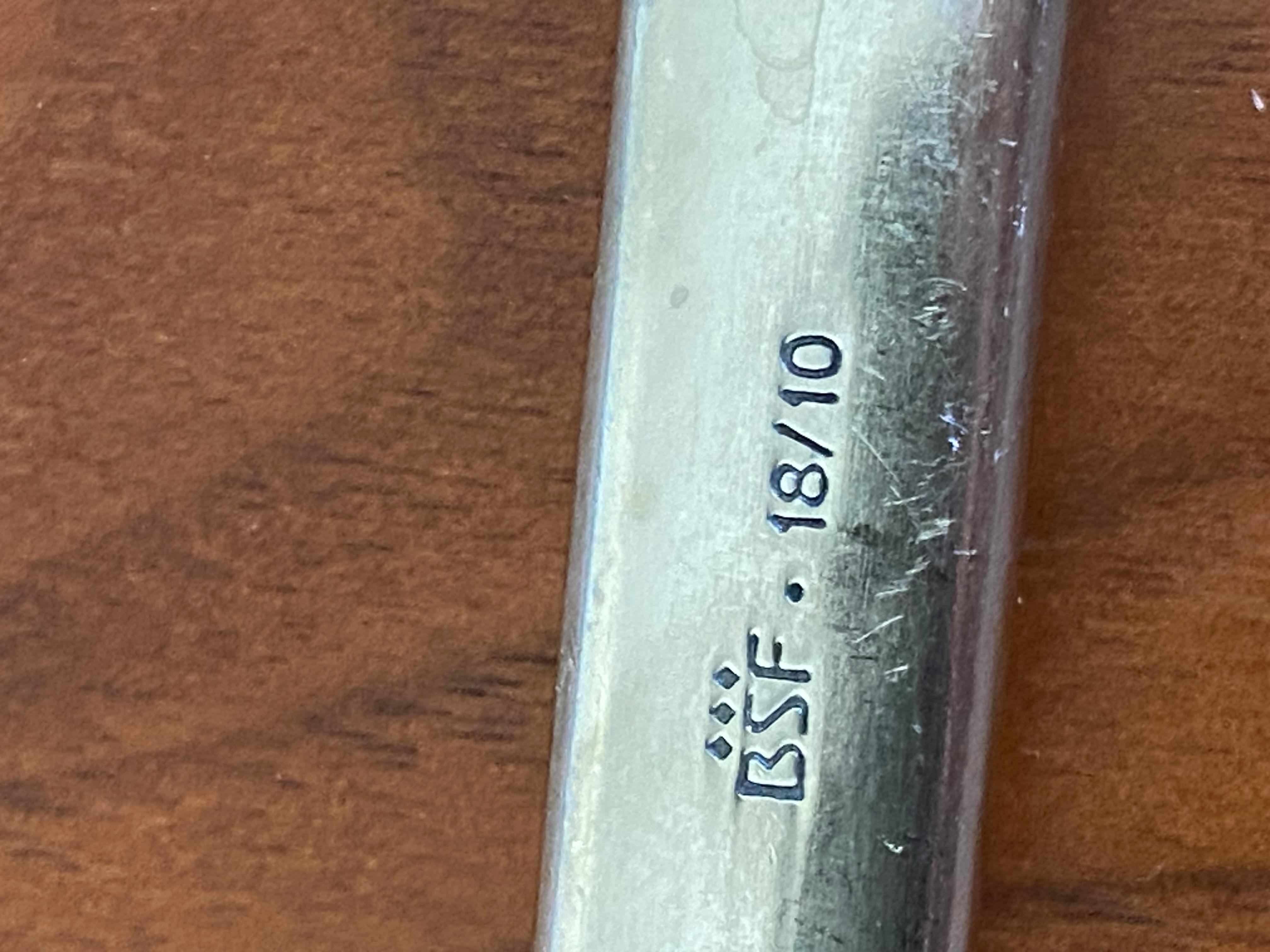 Stainless Steel Bremer Silberschmiede Tradition BSF Minimalist Flatware Service for 9 (Germany)