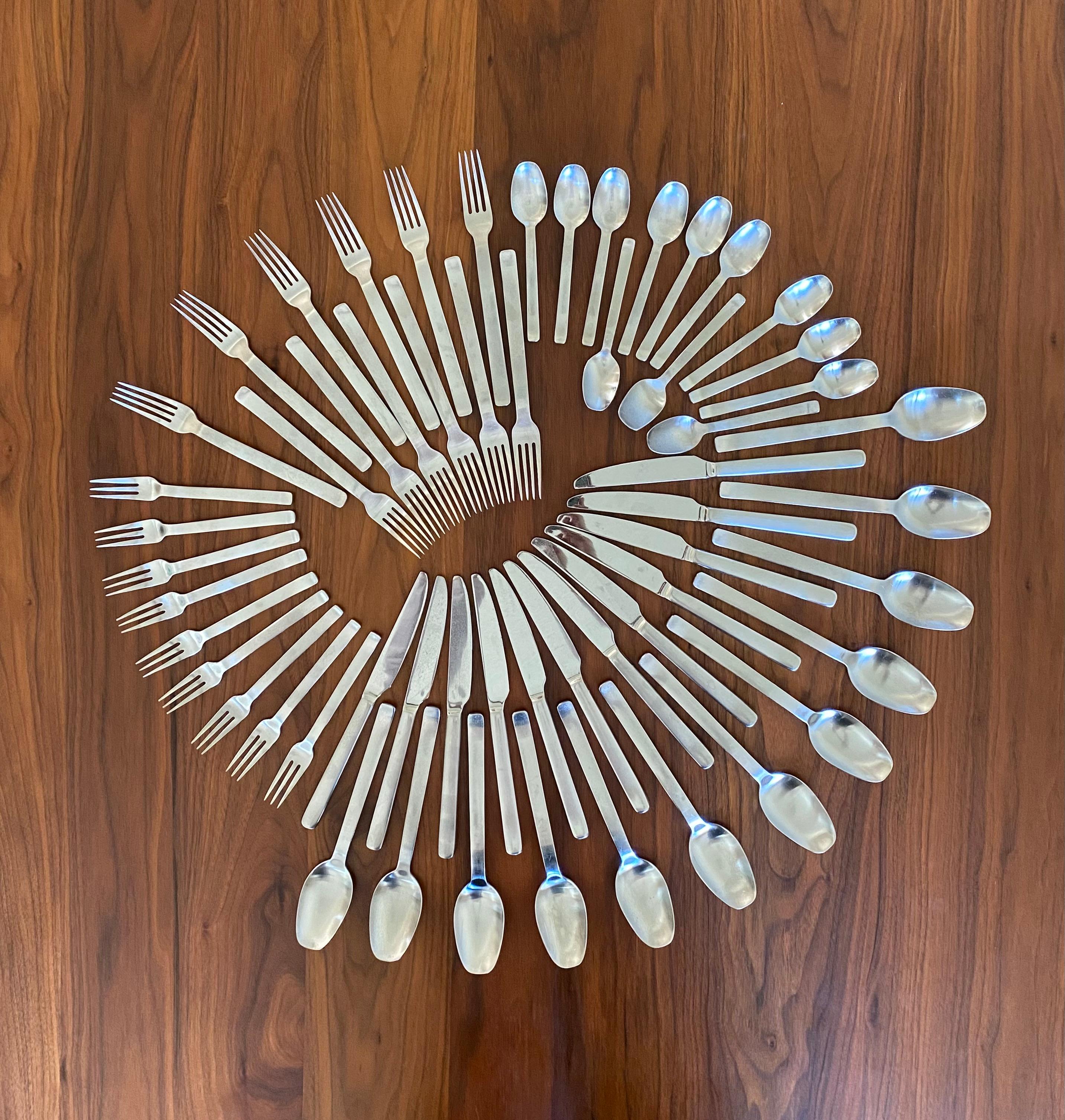 Bremer Silberschmiede Tradition BSF Minimalist Flatware Service for 9 (Germany) 1
