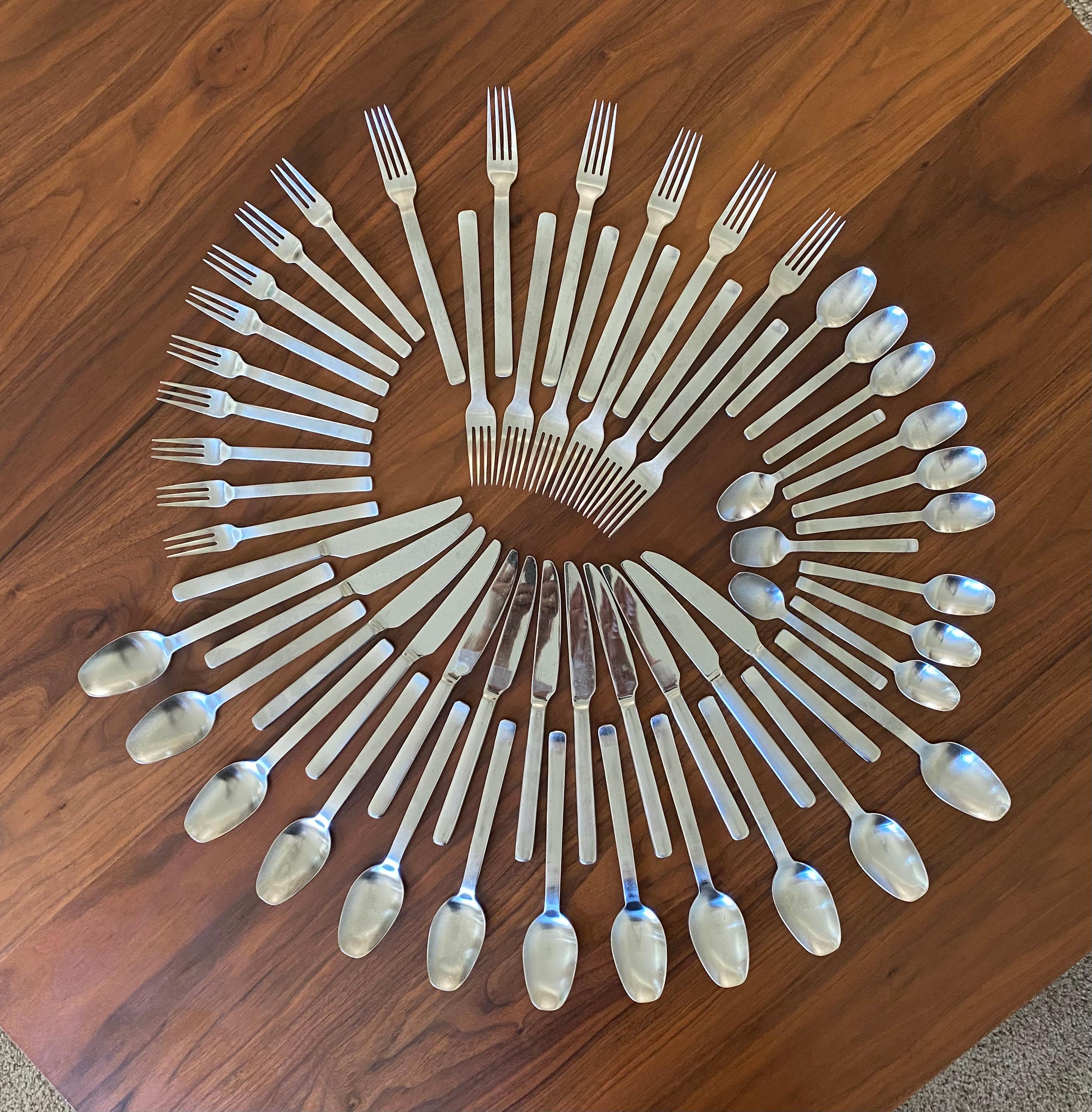 Bremer Silberschmiede Tradition BSF Minimalist Flatware Service for 9 (Germany) 2