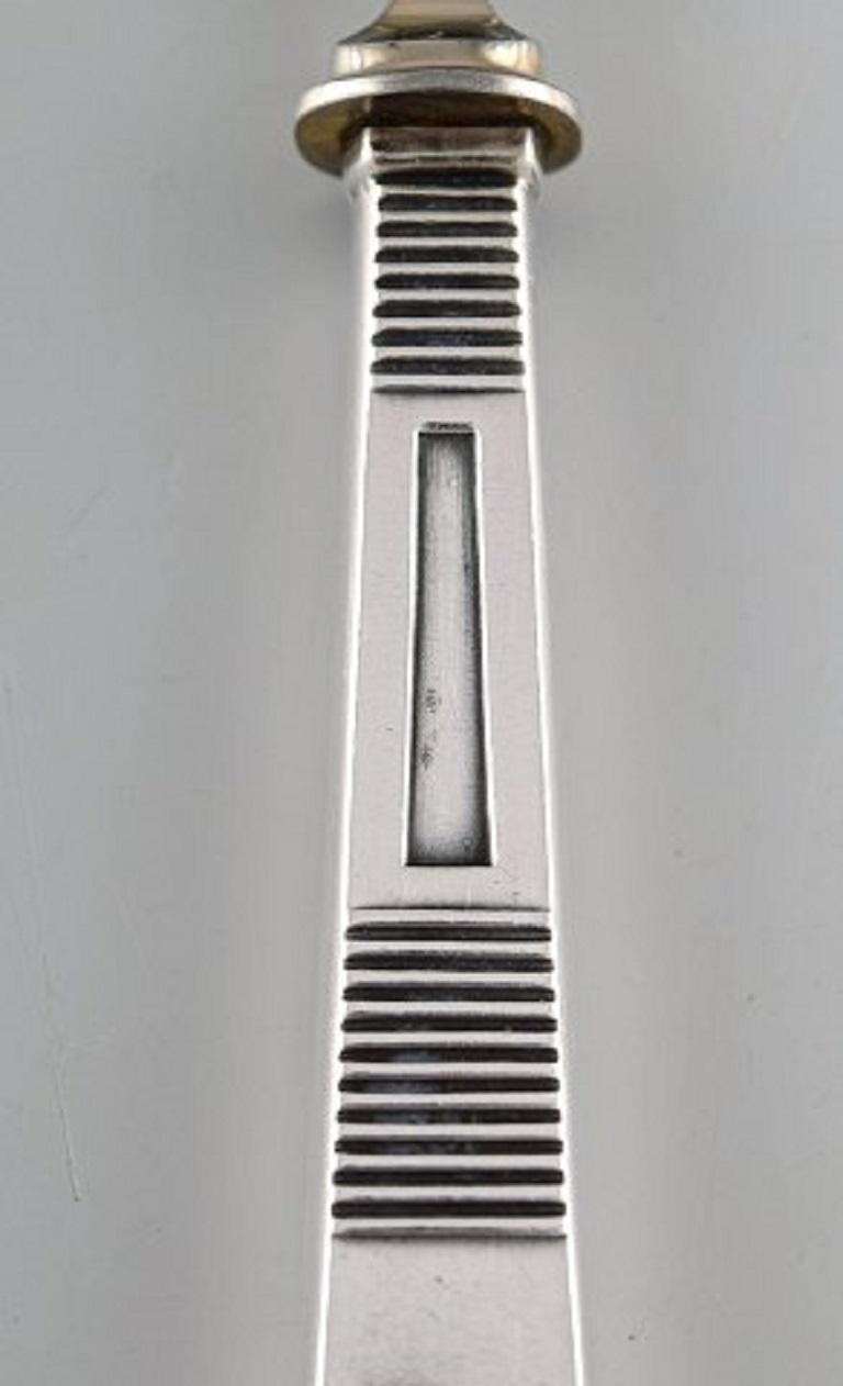 Early 20th Century Bremer Silberwarenfabrik, Germany, Art Deco Fish Cutlery Service in Silver For Sale