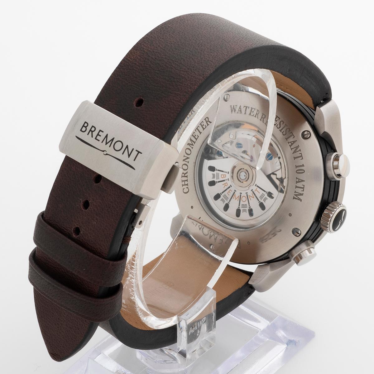 Women's or Men's Bremont Pilot Chronograph, GMT Function, 43m Brushed Steel Dial, Full Set, 2023 For Sale