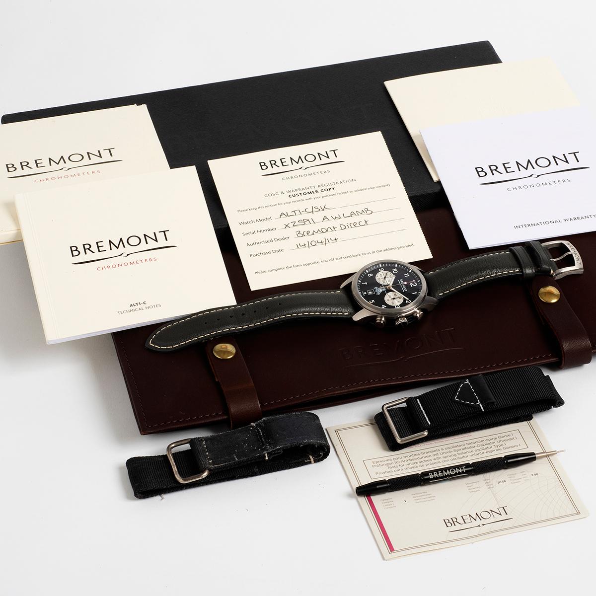 Bremont Special Projects ALT1-C Chronograph, Limited Edition / 180, Year 2014 For Sale 1