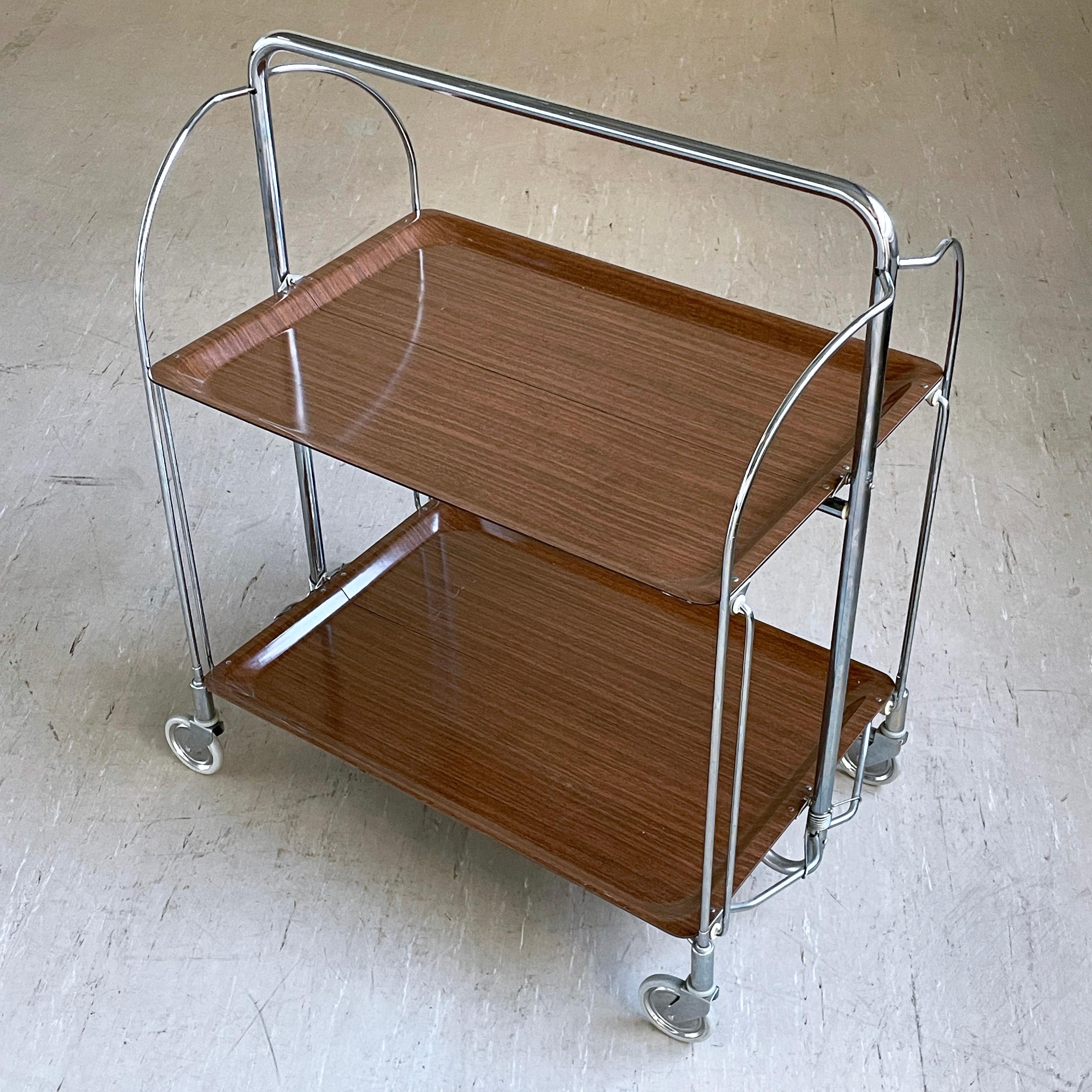 Bremshey & Co. / Gerlinol Dinette Serving Trolley In Good Condition For Sale In Bern, CH