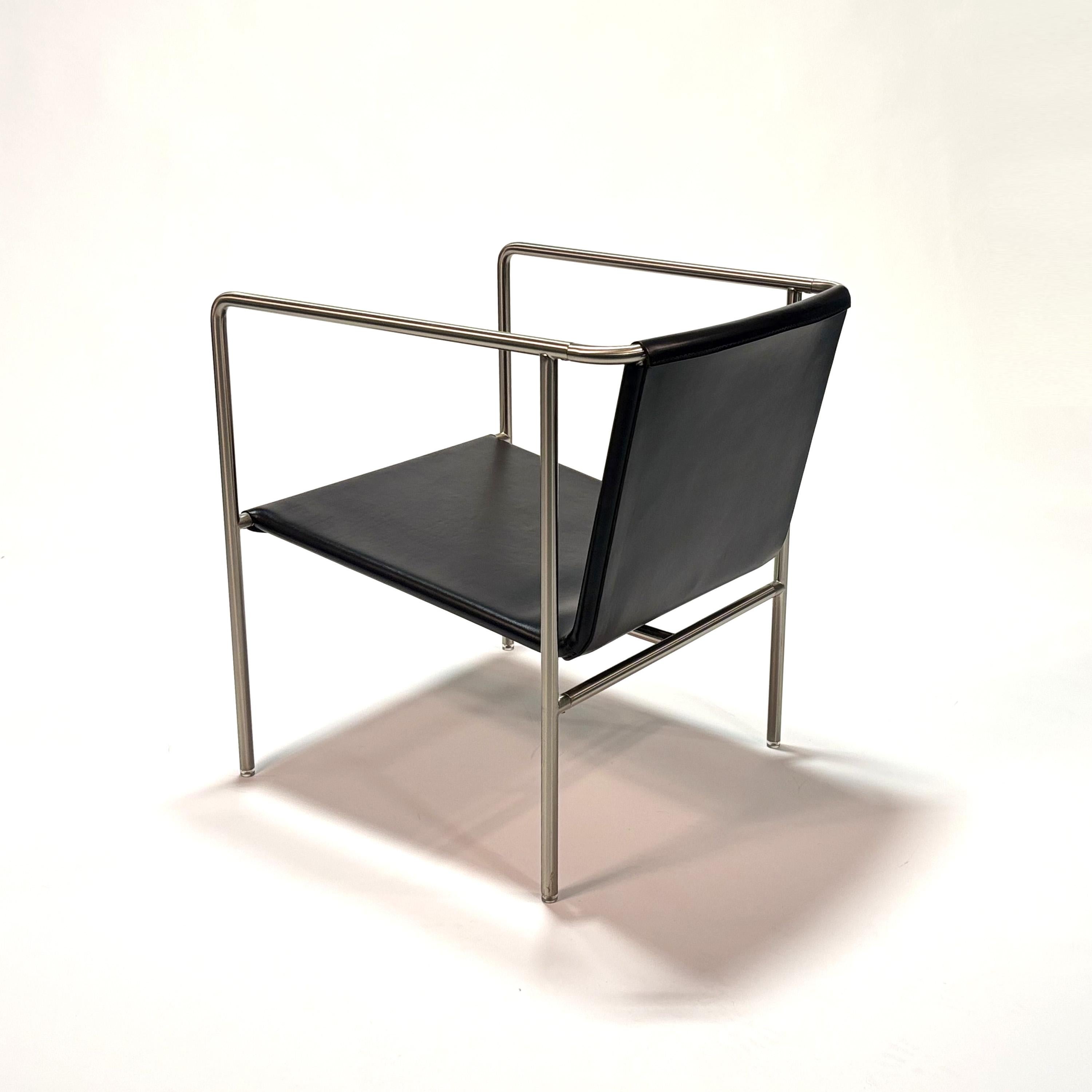 Stainless Steel Brenda Armchair by Antonio Citterio For Sale
