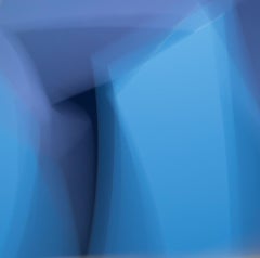 Moving Picture no. 25 - Dynamic blue abstract blur, sky landscape in motion