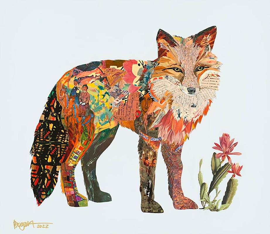 Brenda Bogart Animal Painting - Felix, Fox 5