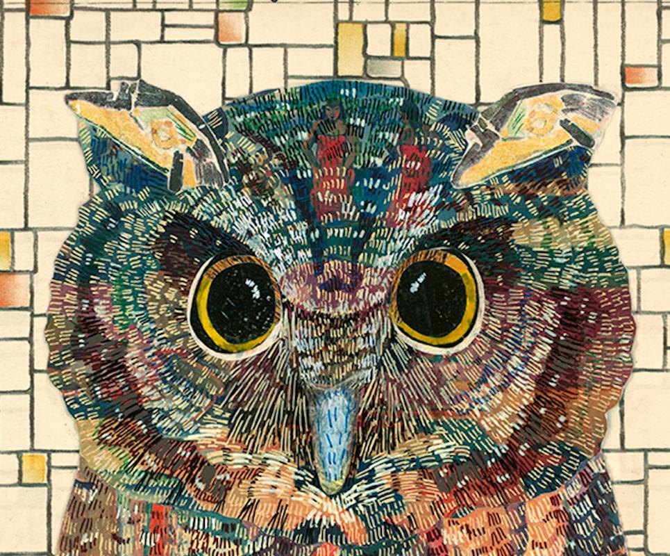 c roberts owl painting